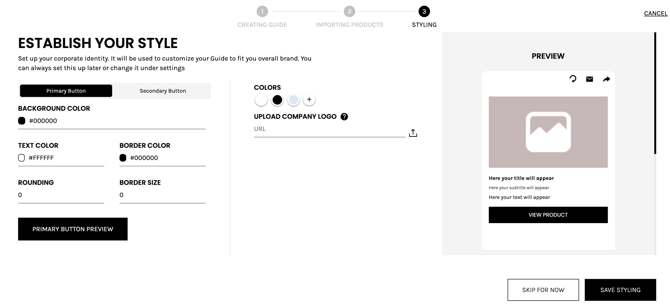 establish your style